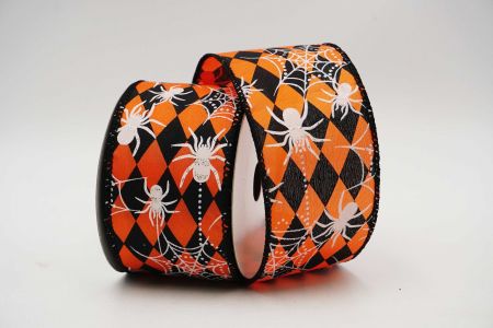 Ruban câblé Spider Halloween_KF7068GC-41-53_orange